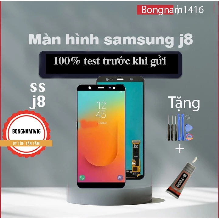 Màn hình samsung J8 2018, J810 tặng kèm bộ sửa và keo dán b7000