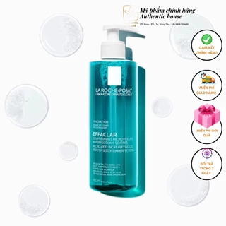 Sữa Rửa Mặt & Sữa Tắm La Roche-Posay Effaclar Micro-Peeling Gel Cleanser làm sạch & giảm mụn 400ml ..