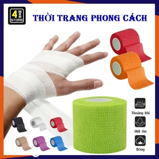 Băng keo thể thao quấn cổ chân quấn cổ tay - cao su non đàn hồi, tự dính, tránh chấn thương và Bảo vệ Cơ - Băng Dính