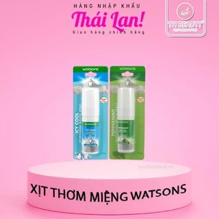 Xịt thơm miệng Watsons Thái Lan 15ml, hơn 250 lần xịt, hơi thở thơm mát, trắng răng, bảo vệ nướu (Cam kết chính hãng)