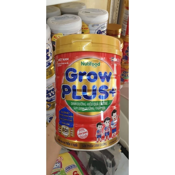 [ Chính Hãng] Sữa Grow Plus Nutifood Xanh , Đỏ Lon 900g  [ Mẫu Mơi] [ date luôn mới ]