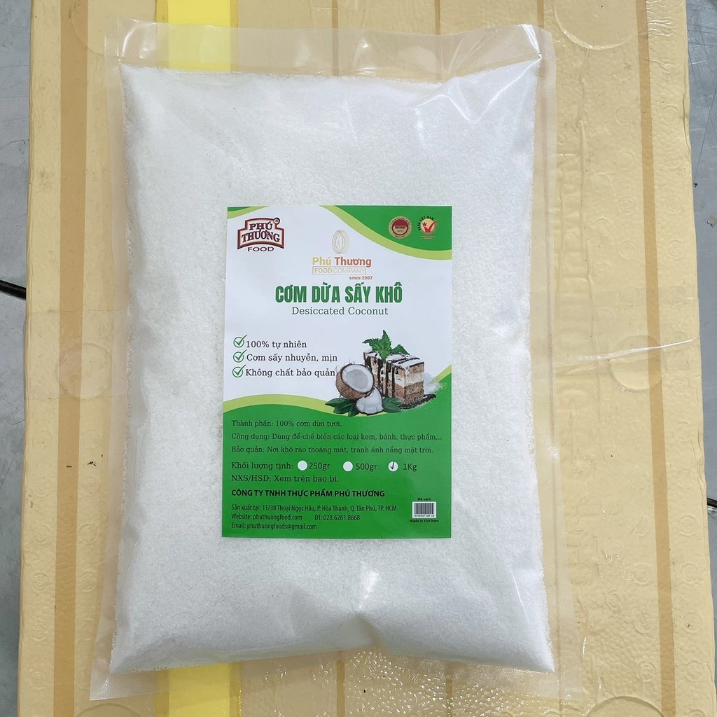 Dừa sấy nhuyễn gói 1kg