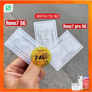 Cụm Kính cường lực camera OPPO Reno 8 Z Reno 8 5G Reno 7 5G Reno 7 Z Reno 6/ 6 Z Reno 7 pro 5G TRONG SUỐT loại xịn, mướt