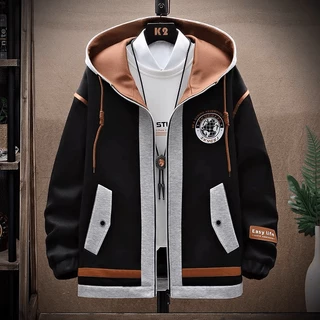 (Mẫu Mới) Áo Khoác Hoodie Dây Kéo PHối Viền Phong Cách Cá Tính Thời Trang Phong Cách Đẹp hhp