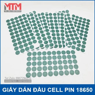 Miếng dán pin 18650 cách điện cách nhiệt – tròn đơn