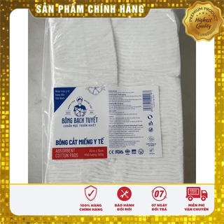 Bông gòn cắt sẵn BẠCH TUYẾT 10x10 ,7x7 (gói 500grams)