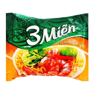 Combo 10 gói (mỗi gói 65g ) Mì 3 miền tôm chua cay x2 ( Date mới 6 tháng)