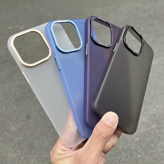 Ốp lưng nhám siêu mỏng cho iPhone 14 Pro / 14 Pro Max / 12 / 13 Pro Max chính hãng KST Slim Case bảo vệ camera