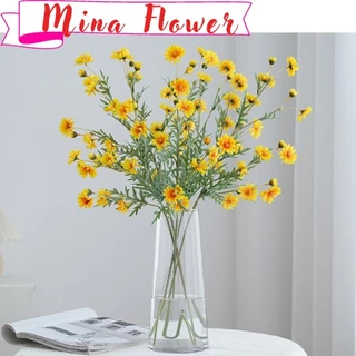 Hoa giả Hoa cúc họa mi 17 bông Trang trí nhà cửa Decor phòng Phụ kiện chụp ảnh - Mina Flower
