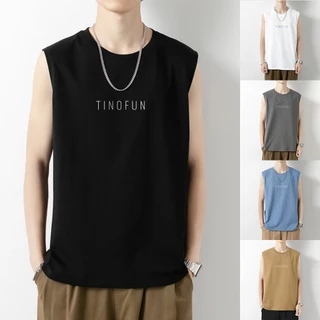 Áo 3 lỗ nam,áo ba lỗ nam tập gym áo tanktop TINOFUN mã MK J chất vải thun cotton co dãn mùa hè