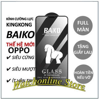 Cường lực Baiko Full màn OPPO A52/ A53/ A54/ A55/ A92/ A93/ A94/ A95/ A31/ A91 F11 pro