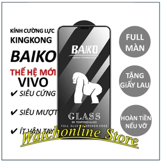 Cường lực Full màn BAIKO Vivo Y12S Y15S Y20 Y21 Y21S V15 Y50 Y51 U10 S1/ S1 pro Y30/ Y30i Y01 Y100