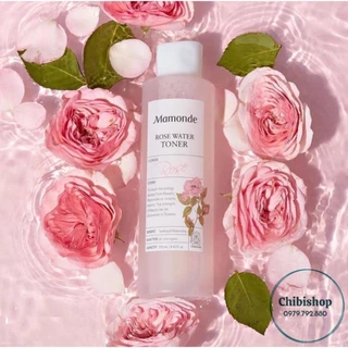 Nước Hoa Hồng Không Cồn Hàn Quốc Mamonde Rose Water Toner