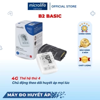 Máy Đo Huyết Áp MICROLIFE BP B2 Basic Thế Hệ Mới Cho Độ Chính Xác Cao, Dễ Sử Dụng