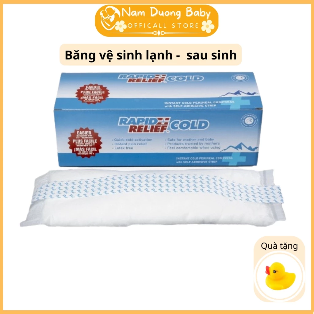 Băng vệ sinh sau sinh Lạnh Giảm Đau Rapid Relief Cold Chính Hãng cho các mẹ sau sinh