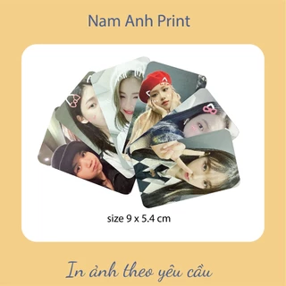 [SIÊU RẺ] In ảnh bo góc theo yêu cầu size 9x5.4cm ép lụa , ép plastic chất lượng cao