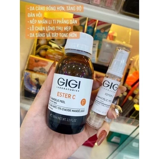 Tinh chất  làm trăng đều màu trẻ hoá da gigi ester c 15% mandelic peel