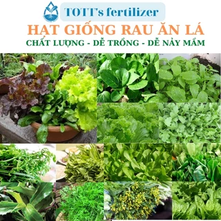 Hạt giống rau, TOTT's fertilizer các loại rau ăn lá loại dễ trồng nảy mầm tốt