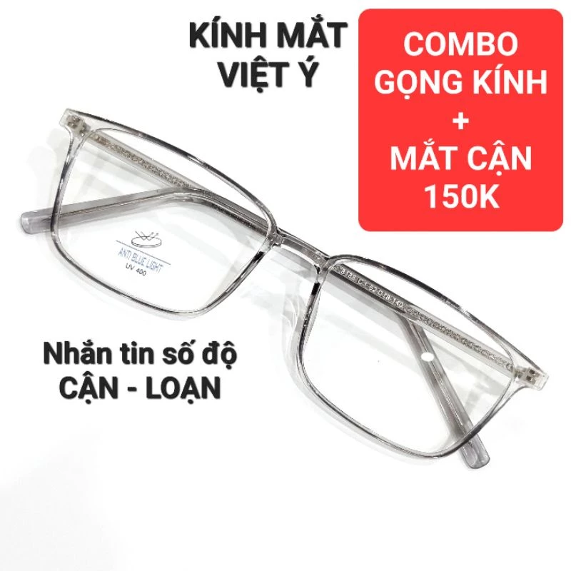 Gọng Kính Cận Hàn Quốc - Càng cốt kim loại, nhựa siêu nhẹ