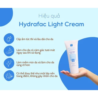 Kem Dưỡng Ẩm Hydrafac Light Cream - cung cấp độ ẩm,cải thiện nếp nhăn, tẩy tế bào chết - 40ml