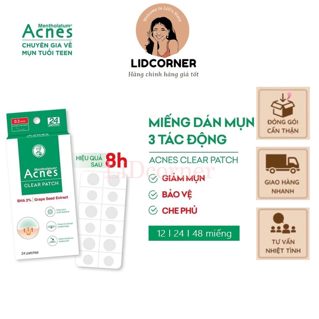 Miếng Dán Mụn Acnes Clear Patch (12 /24 /48 Miếng)