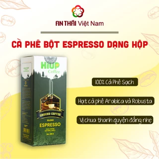 Cà Phê Hạt Rang Xay Espresso (250gr) - HIUP Coffee-Hộp giấy