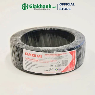 Dây Điện Đơn 1 Lõi, 1 Lớp Cách Điện Cadivi CV 2.5 – 0,6/1kV