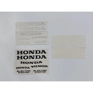 Bộ 7 tem chữ Honda dán trang trí xe máy, có sẵn keo phía sau