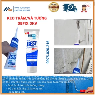 Keo vá tường, trám tường, xử lý nứt tường DEFIX DKV, chống thấm