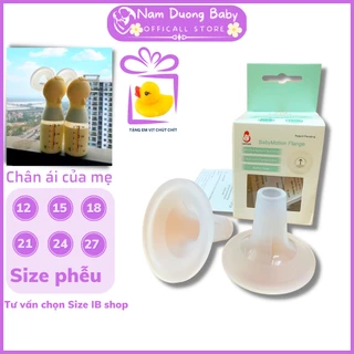 Phễu lacteck, phễu hút sữa silicon Lacteck baby motion chính hãng với đa dạng size phễu 12mm 15mm 18mm 21mm 24mm 27mm