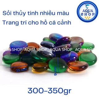 Sỏi Thủy Tinh Nhiều Màu 320-350g Trang Trí Cho Hồ Cá Cảnh Được Yêu Thích Nhất