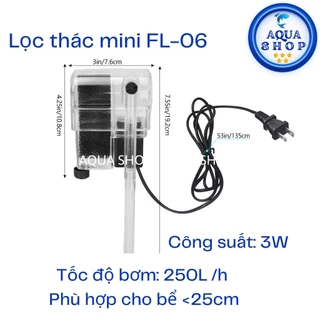 Lọc Thác Mini Cho Bể Thủy Sinh FL-06 Giúp Khuếch Tán Oxy Và Giảm Nhiệt Độ Nước