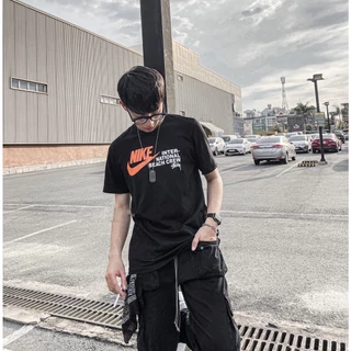 Áo thun Unisex form rộng Colab Stussy x Ni