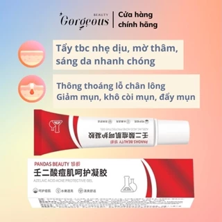 Kem giảm mụn, dưỡng sáng, mờ thâm, tẩy tế bào chết dịu nhẹ Azelaic Acid 15% Gel 10gr Gorgeous Beauty