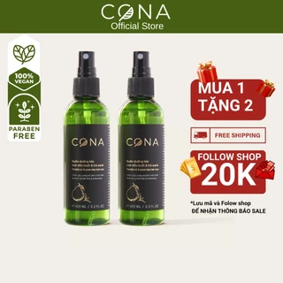 Combo 2 nước dưỡng tóc tinh dầu bưởi và trà xanh cona 2x100ml