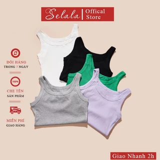 Áo 2 Dây Selala Chất Cotton Dáng Dài Basic Dễ Phối Đồ 2D24