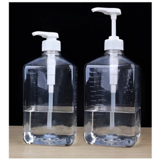 Bình bơm đường, siro thủy tinh (1100ml) - Nhựa (1600ml) có vòi Pump 10ml