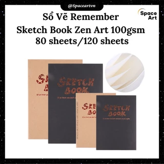 Sổ Vẽ Chì Remember Sketchbook Zen Art 100gsm