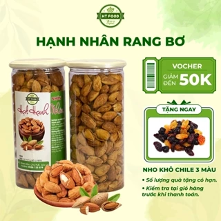 Hạnh nhân rang bơ vỏ mỏng ăn vặt nhập khẩu Mỹ thơm ngon - HT FOOD