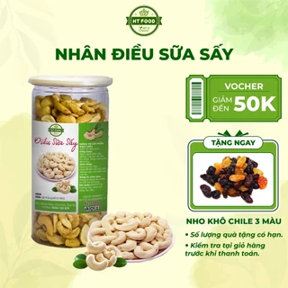 Hạt điều sữa sấy nguyên hạt thơm ngon cao cấp, sang trọng 500g - HT FOOD