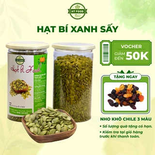 Hạt bí xanh tách vỏ sấy chín nguyên vị nhập khẩu Ấn Độ không chất bảo quản - HT FOOD