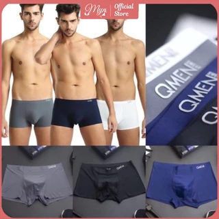 Quần sịp đùi nam Qmen chất thun lạnh ép nhiệt siêu co giãn ,thấm hút mồ hôi  MYN_UNDERWEAR