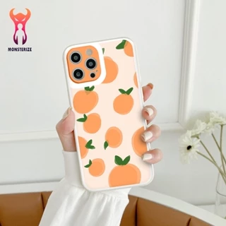 Ốp lưng bảo vệ camera hình vẽ trái cam cho Iphone 13 14 promax 7 plus 8 plus 11 promax 11 X XS Max 12 pro Max - ng033b