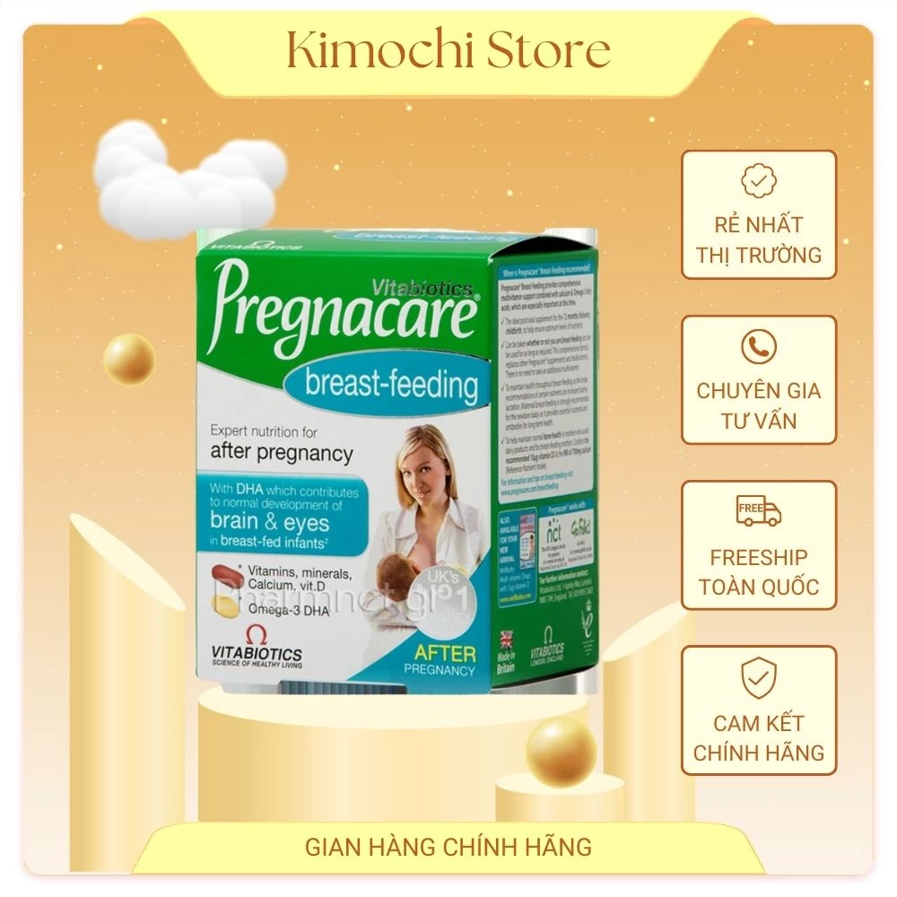 Vitamin tổng hợp sau sinh Pregnacare Breastfeeding, Anh (84 viên) giúp lợi sữa và tăng cường đề kháng cho mẹ cho con bú