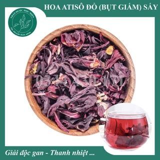 100g Trà hoa atiso (Actiso) đỏ nguyên bông hoặc tách cánh đẹp, Hibicus, hoa bụp giấm, giải đ.ộc, mát g.an