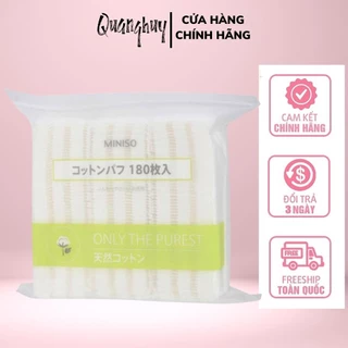 Bông tẩy trang Miniso Only The Purest 180 Miếng, Nhật Bản