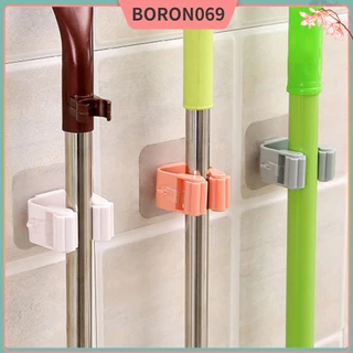 Giá giữ cây lau nhà gắn tường bằng nhựa tiện lợi dành cho phòng tắm Boron069