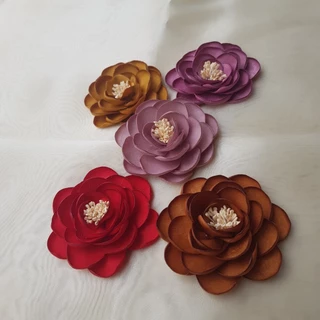 Tag Hoa Cài Áo, Kiểu Cài Áo Hoa Có Ghim, Có Trâm Cài Váy Áo , Hoa Cài Áo Dài - Cài Áo Hoa Handmade