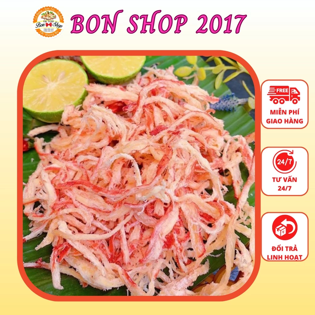 Mực xé sợi 200gram dai ngon, đậm vị