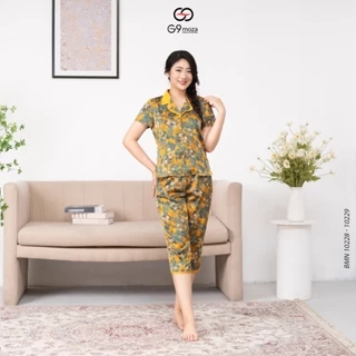 Bộ mặc nhà pijama lụa G9moza 10228 và 10313 hàng thiết kế cao cấp